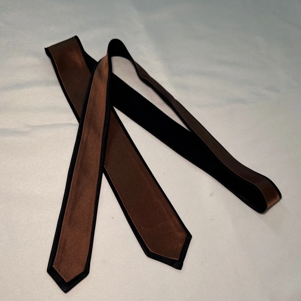 Sophisticated Black and Brown Men's Tie
